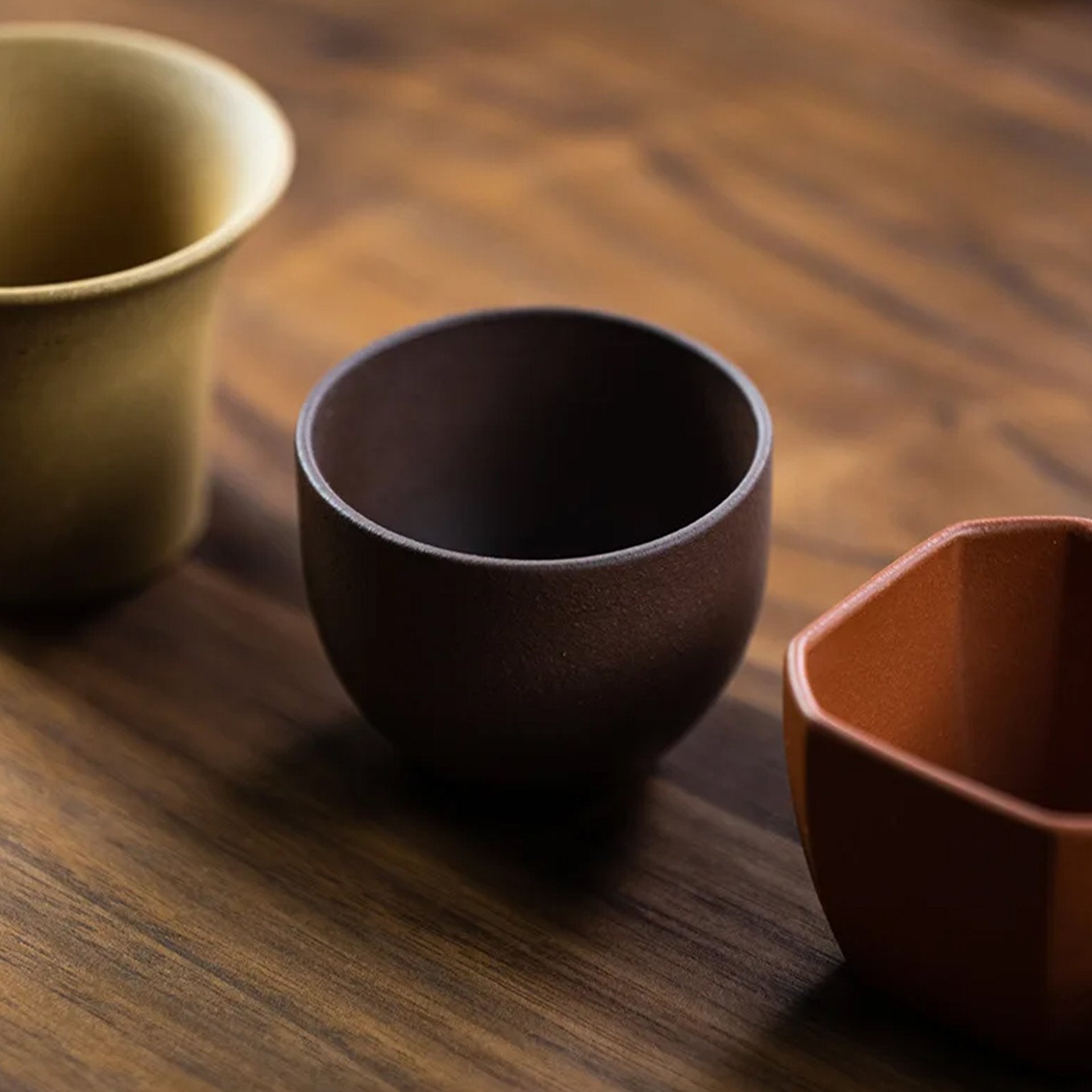 "Kabocha" Japanese Tea Cup Set - Purple Sand