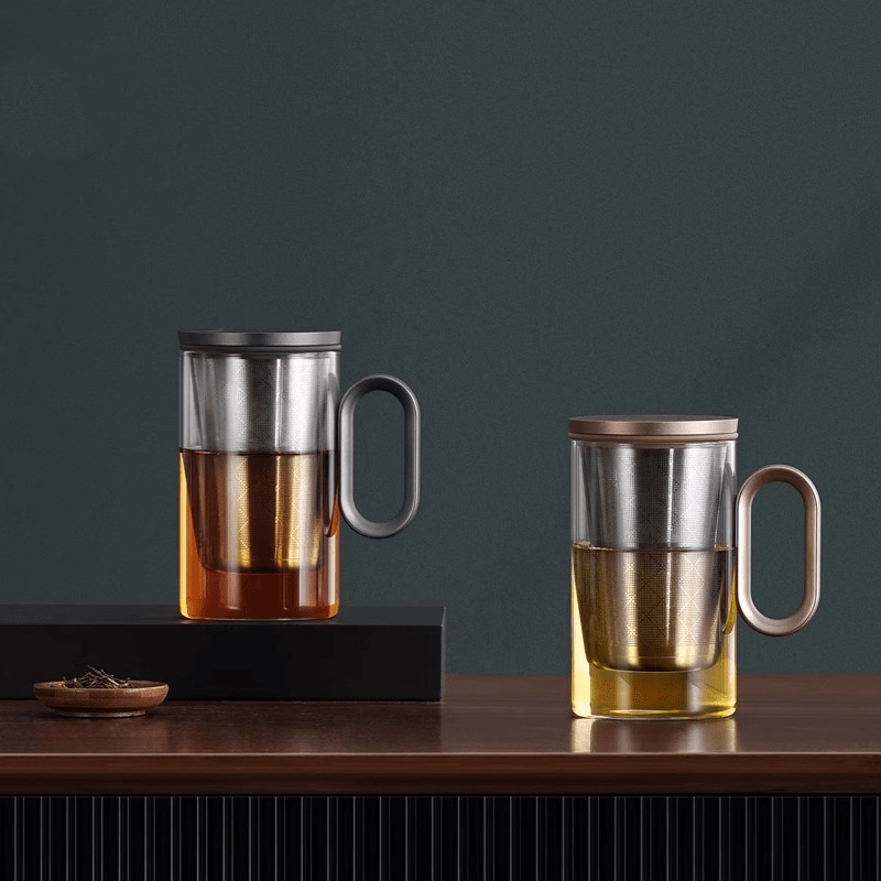 Glass Tea Mug With Infuser - 500ml