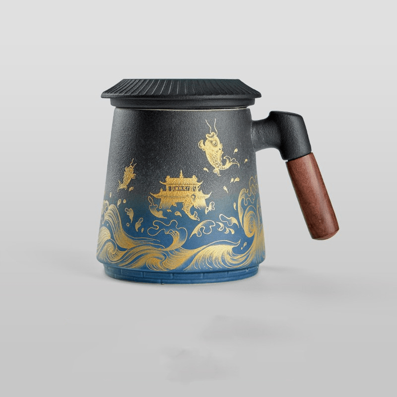 Hand Painted Gradient Tea Mug - 380ml