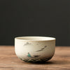 White Japanese teacup.