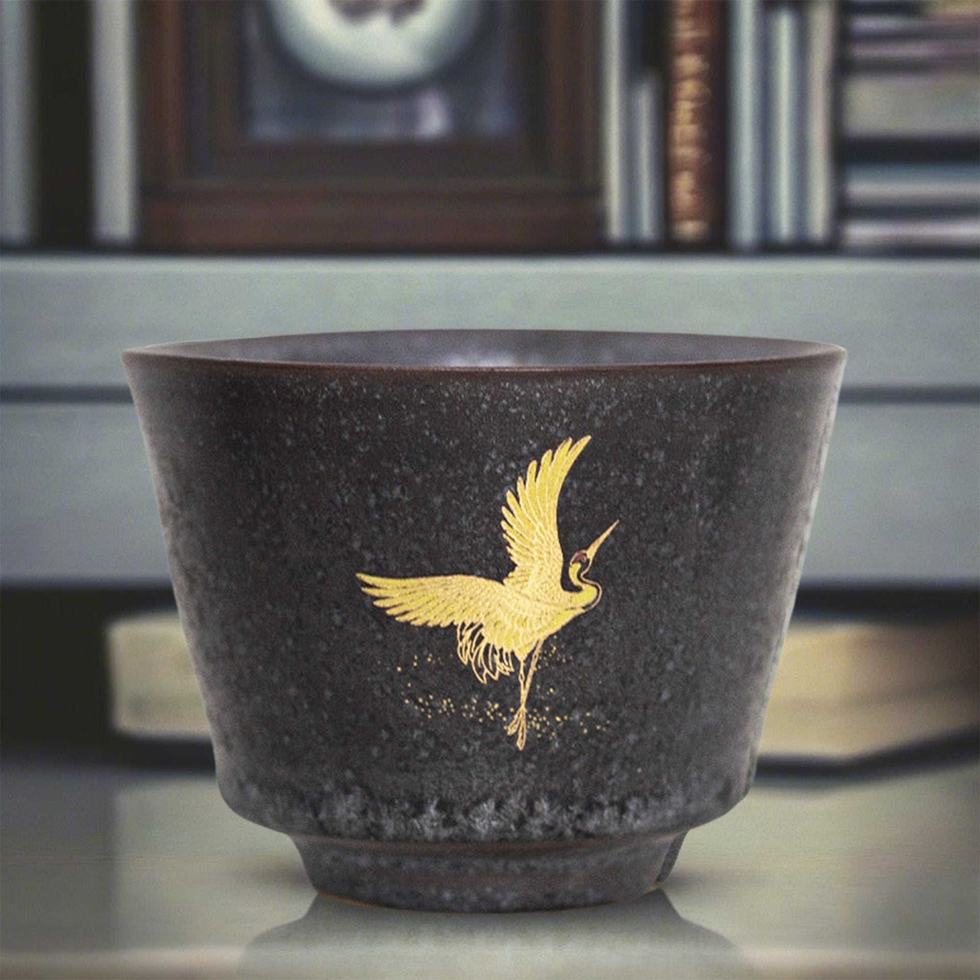 Japanese Tea Cup Set - Golden Crane