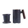 Wooden Handle Tea Mug with Infuser & Lid - 350ml